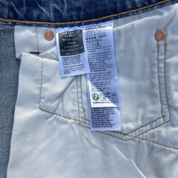 Levi's 512 Premium Slim Taper Fit Men's Blue Jeans Size 31 X 32 Denim NWT - Picture 16 of 17